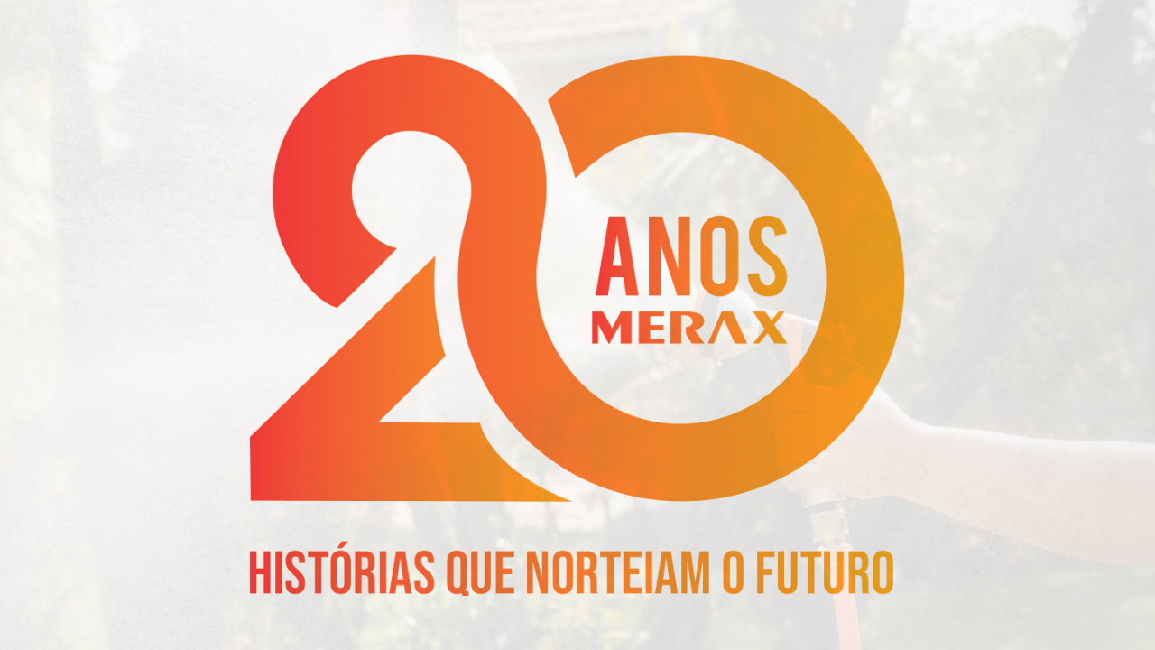 Selo comemoração Merax 20 anos